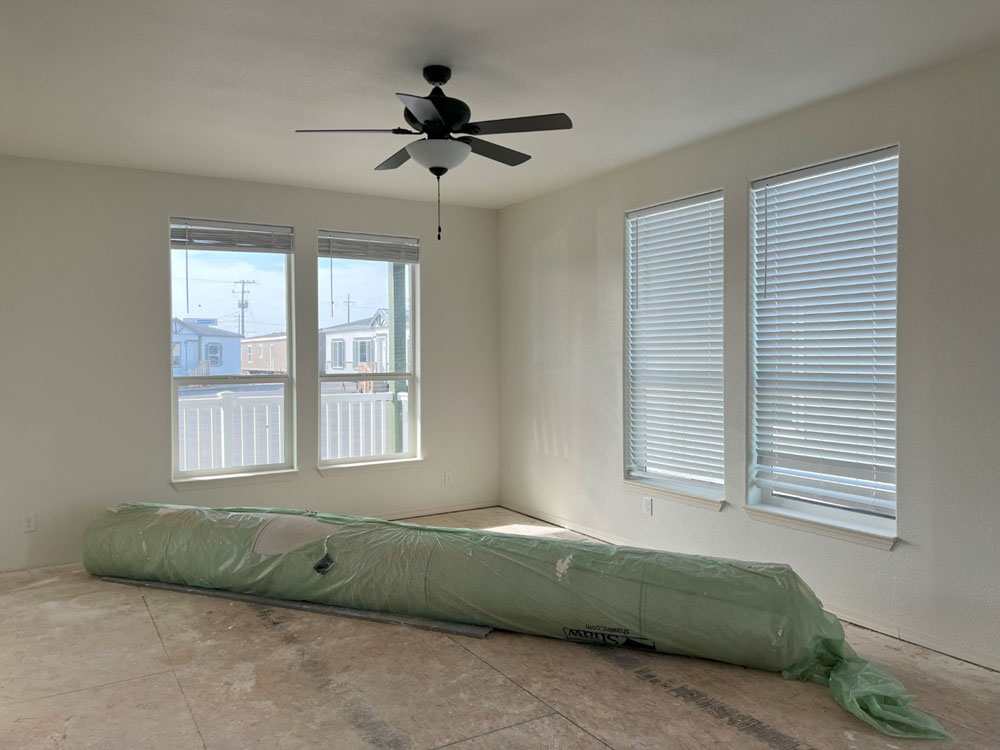 Spacious walk-in shower in the 2021 Columbia River Marlette home