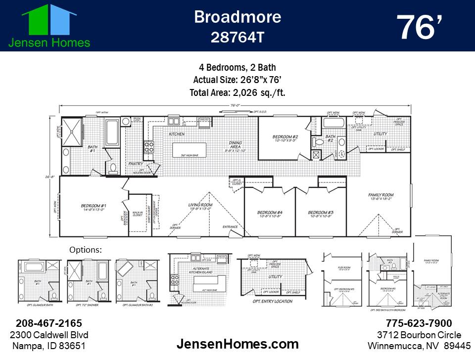 The Sawtooth by Fleetwood: 4 bedrooms, separate family rooms, and a spacious layout.