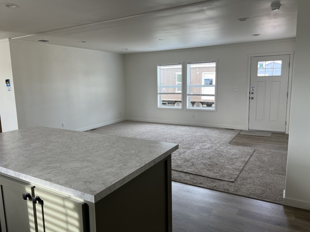 Living room adjacent to the kitchen in the Tempo Hey Jude.