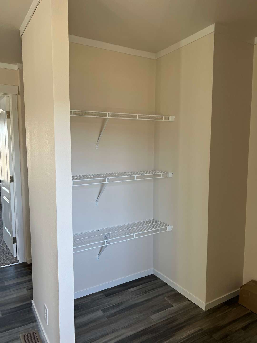 Large, organized, and functional pantry in this Rhythm by Fleetwood Homes.